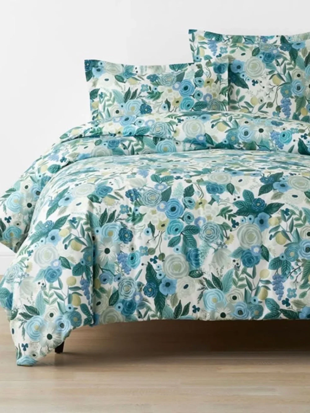 Rifle Paper Co. Garden Party Blue Queen Duvet + 2 Shams